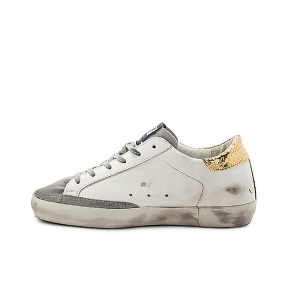 (Sold) Golden Goose Superstar Sneakers White Gold - Picture 5 of 14